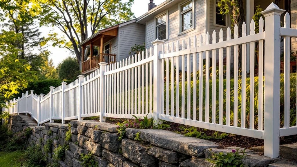 Aluminum Fence on Slope for Suburban Properties - Professional Aluminum Fence by Fencing & Gates contractors