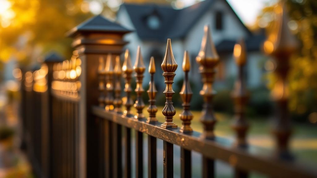 Bronze Aluminum Fence Project - Professional Aluminum Fence by Fencing & Gates contractors