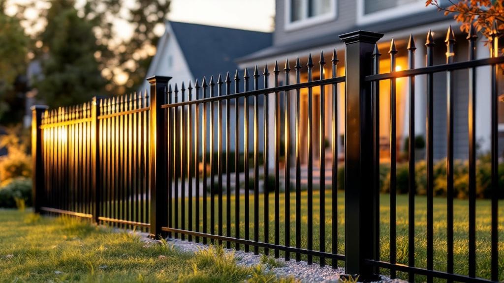 Black Aluminum Fence - Residential - Professional Aluminum Fence by Fencing & Gates contractors