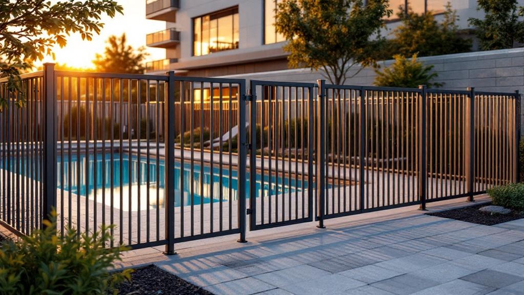 Installed Aluminum Pool Fence - Professional Aluminum Fence by Fencing & Gates contractors