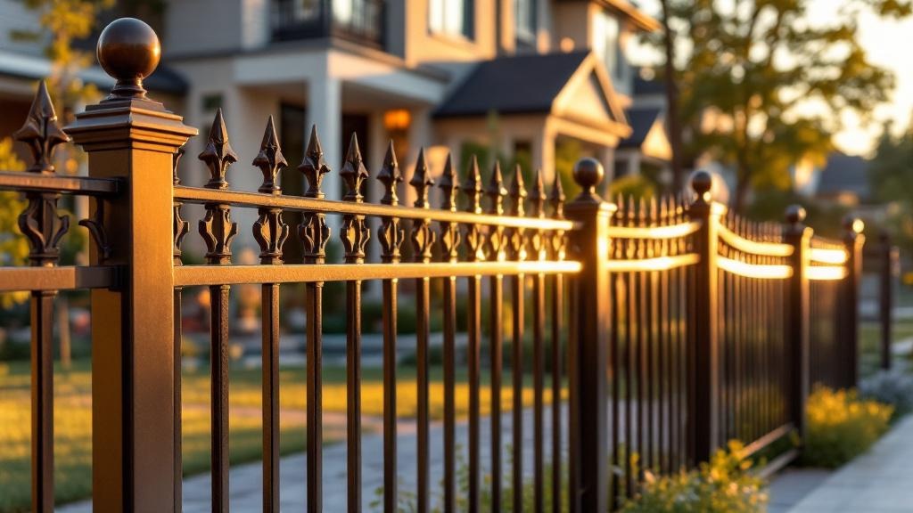 Bronze Aluminum Fence Project - Professional Aluminum Fence by Fencing & Gates contractors