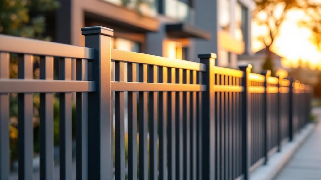 Installed Flat Top Aluminum Fence - Professional Aluminum Fence by Fencing & Gates contractors