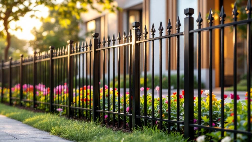 Custom Aluminum Garden Border Fence - Professional Aluminum Fence by Fencing & Gates contractors