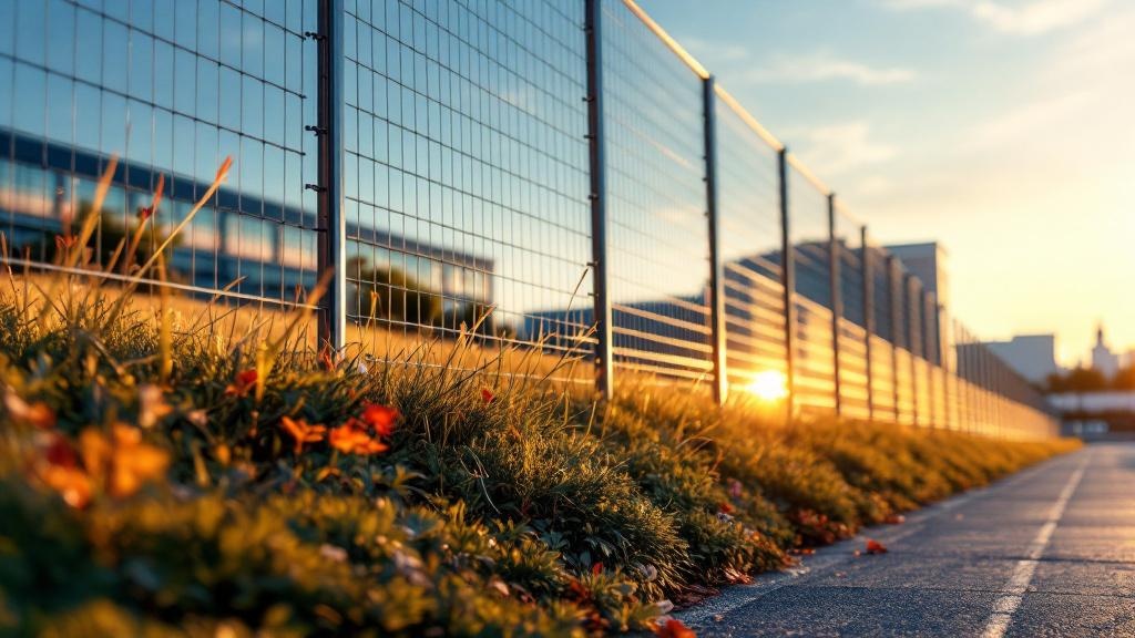 Aluminum Fence on Slope for Office Properties - Professional Aluminum Fence by Fencing & Gates contractors
