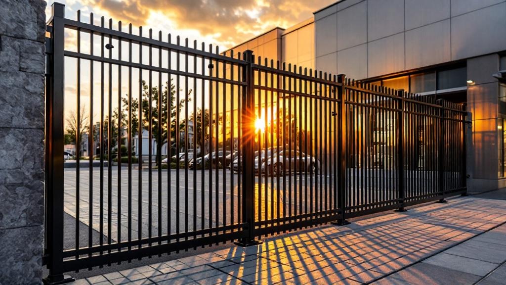 Industrial Aluminum Fence Project - Professional Aluminum Fence by Fencing & Gates contractors