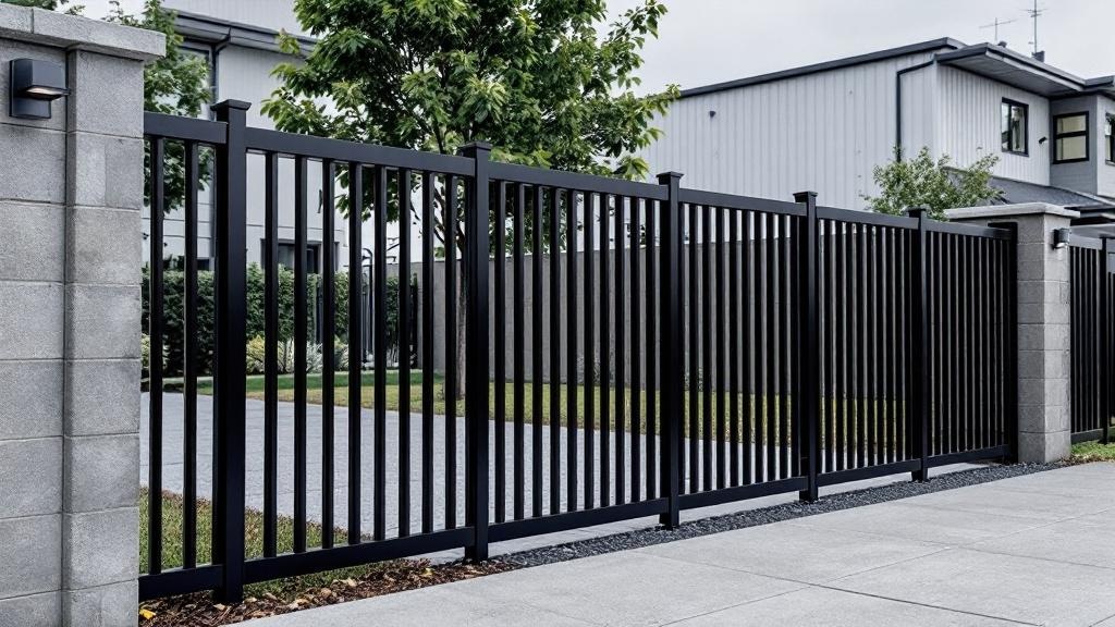 New Flat Top Aluminum Fence - Professional Aluminum Fence by Fencing & Gates contractors