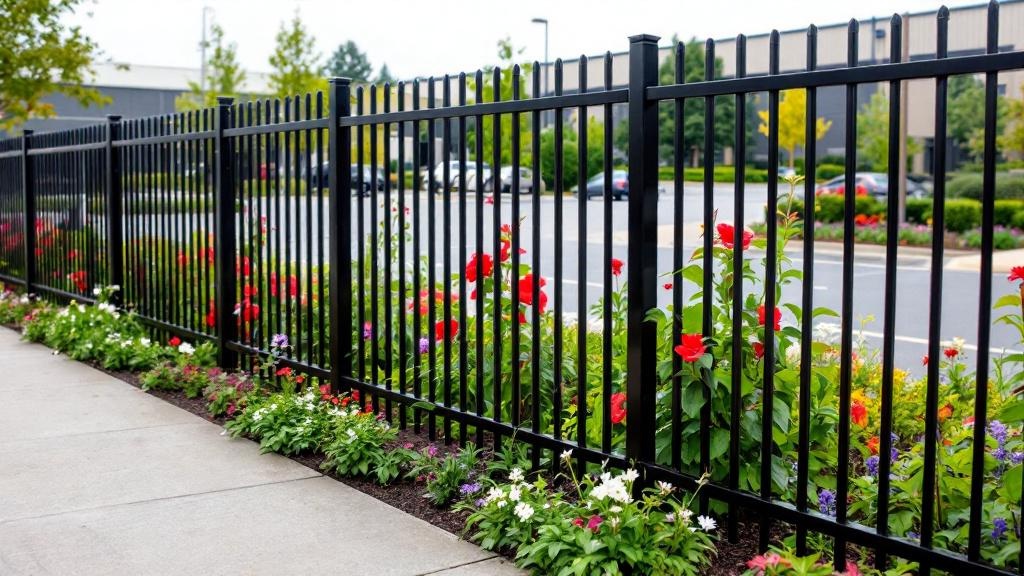 Custom Aluminum Garden Border Fence - Professional Aluminum Fence by Fencing & Gates contractors