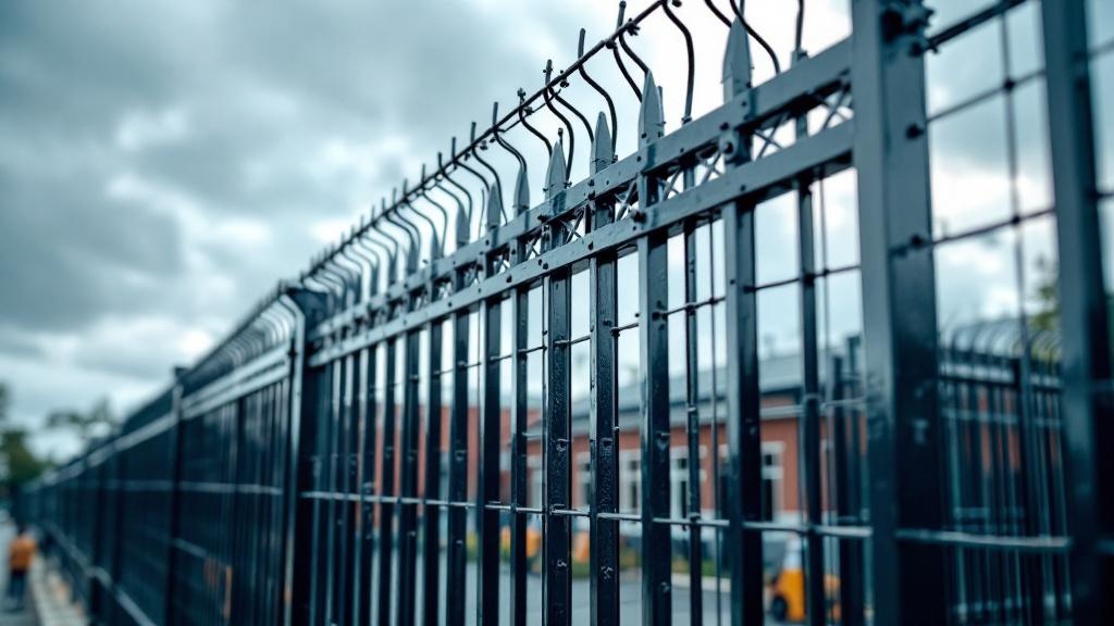 Industrial Aluminum Fence Project - Professional Aluminum Fence by Fencing & Gates contractors