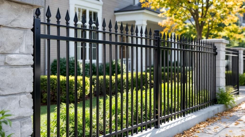 Black Aluminum Fence - Residential - Professional Aluminum Fence by Fencing & Gates contractors