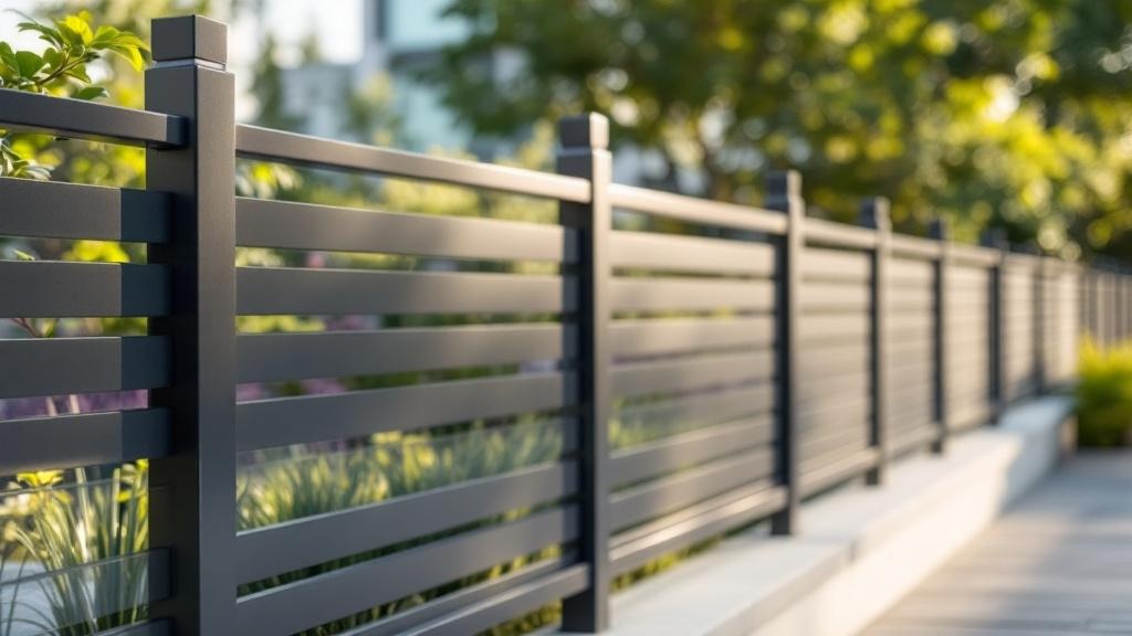 Standard Flat Top Aluminum Fence - Professional Aluminum Fence by Fencing & Gates contractors