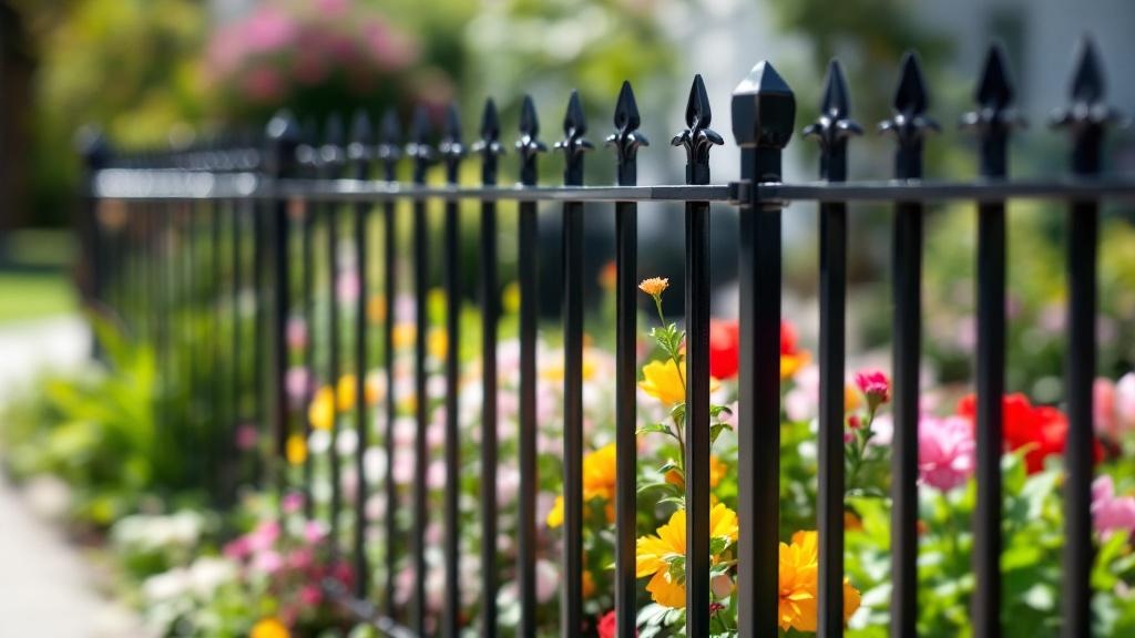 Custom Aluminum Garden Border Fence - Professional Aluminum Fence by Fencing & Gates contractors