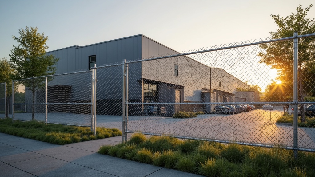 Commercial Chain Link Security Fence - Budget-friendly Style #1 - Professional Chain Link by Fencing & Gates contractors