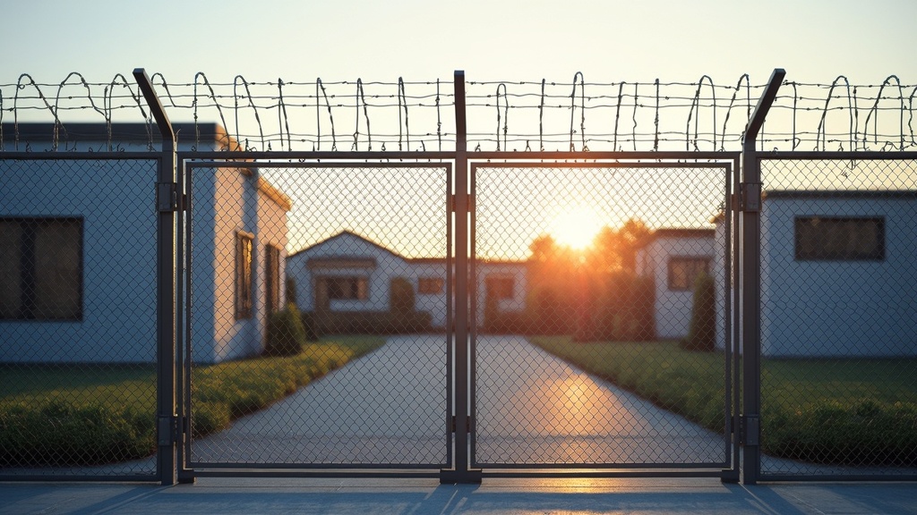 Chain Link Fence with Barbed Wire - Modern Style #1 - Professional Chain Link by Fencing & Gates contractors
