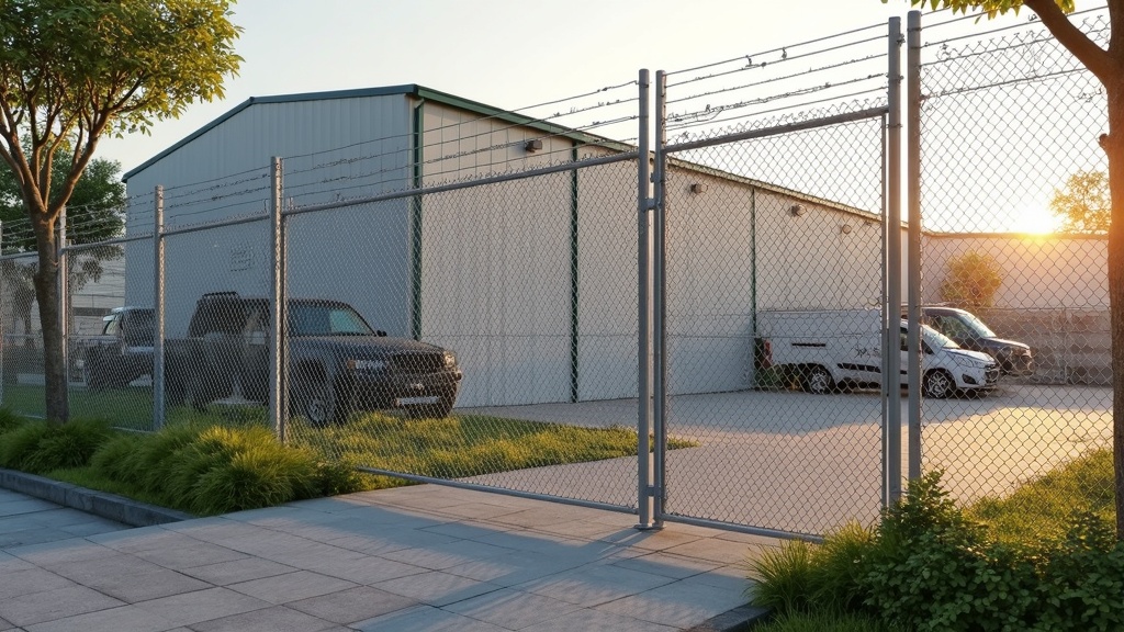 Commercial Chain Link Security Fence - Budget-friendly Style #1 - Professional Chain Link by Fencing & Gates contractors
