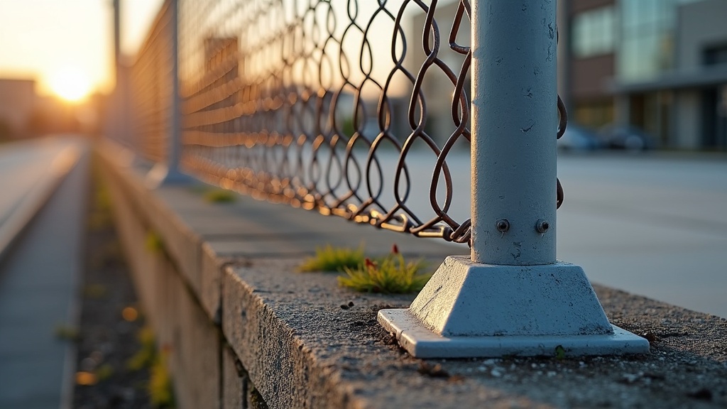 Chain Link Fence Corner Post - Commercial Style #1 - Professional Chain Link by Fencing & Gates contractors