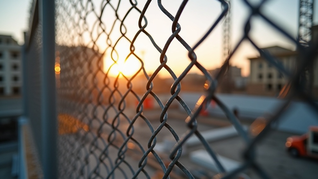 Chain Link Temporary Construction Fence - Luxury Style #1 - Professional Chain Link by Fencing & Gates contractors