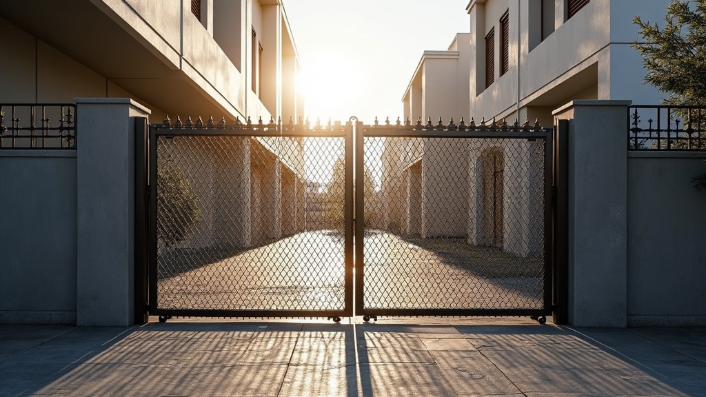 Chain Link Cantilever Gate - Classic Style #1 - Professional Chain Link by Fencing & Gates contractors