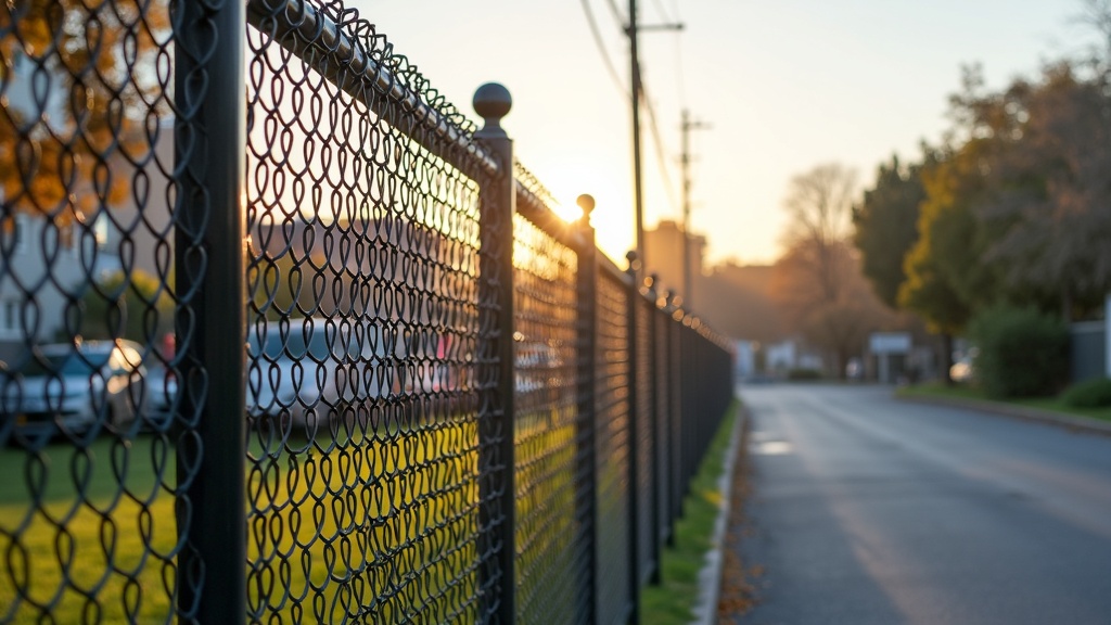 Chain Link Fence Top Rail - Custom Style #1 - Professional Chain Link by Fencing & Gates contractors