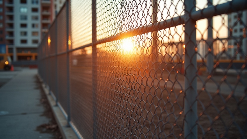 Chain Link Temporary Construction Fence - Luxury Style #2 - Professional Chain Link by Fencing & Gates contractors