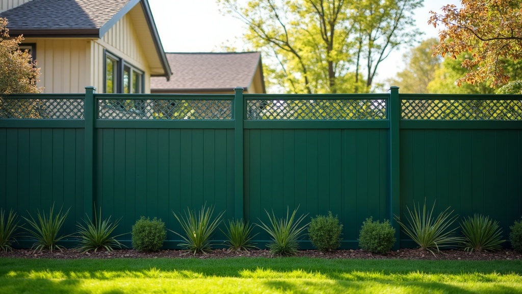 Green Vinyl Chain Link Fence Installation - Professional Chain Link by Fencing & Gates contractors