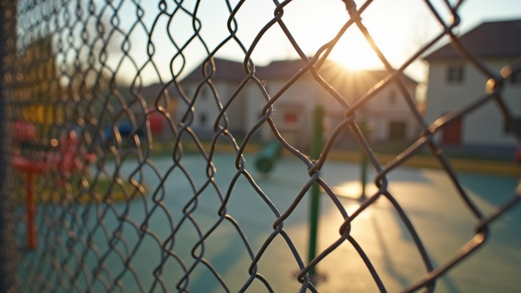 School Yard Chain Link Fence - Residential - Professional Chain Link by Fencing & Gates contractors