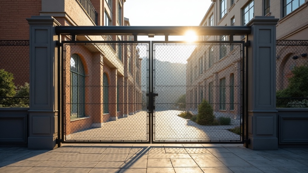 Chain Link Cantilever Gate Installation - Professional Chain Link by Fencing & Gates contractors