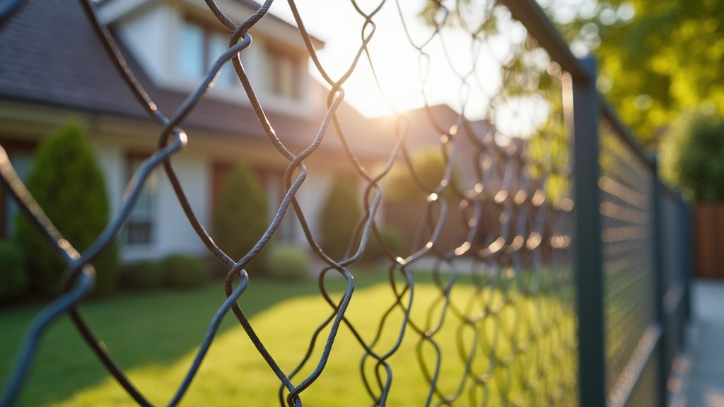 Galvanized Chain Link Fence - Residential - Professional Chain Link by Fencing & Gates contractors