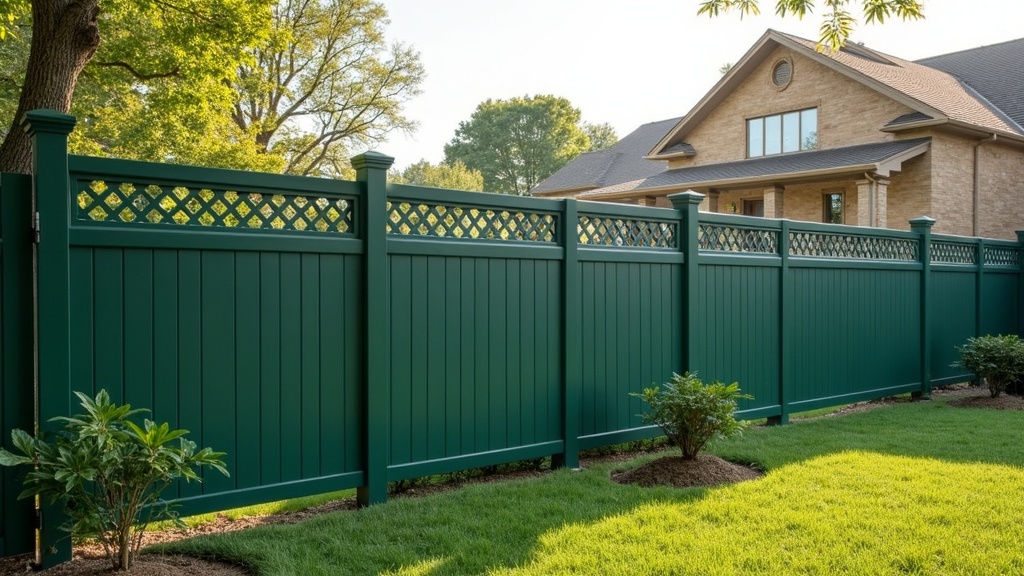 Green Vinyl Chain Link Fence Installation - Professional Chain Link by Fencing & Gates contractors