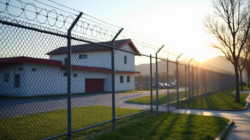 Chain Link Fence with Barbed Wire for Suburban Properties - Professional Chain Link by Fencing & Gates contractors