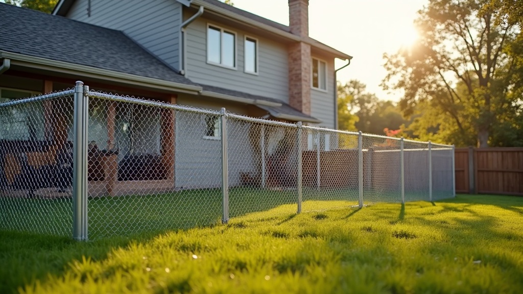 Chain Link Dog Run Enclosure for Suburban Properties - Professional Chain Link by Fencing & Gates contractors