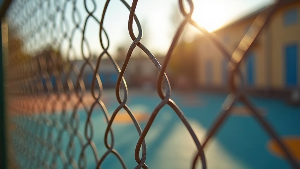 School Yard Chain Link Fence - Residential - Professional Chain Link by Fencing & Gates contractors