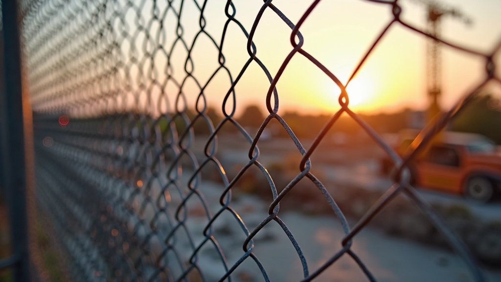 Chain Link Temporary Construction Fence Installation - Professional Chain Link by Fencing & Gates contractors