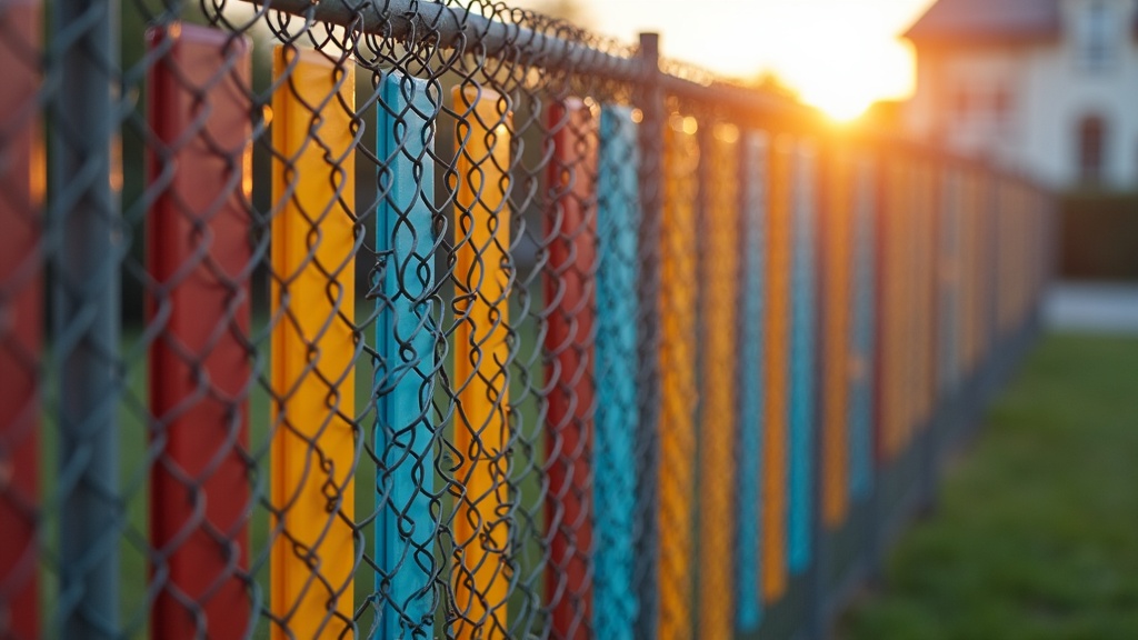 Privacy Slat Chain Link Fence for Urban Properties - Professional Chain Link by Fencing & Gates contractors