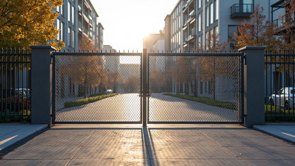 Chain Link Cantilever Gate Installation - Professional Chain Link by Fencing & Gates contractors