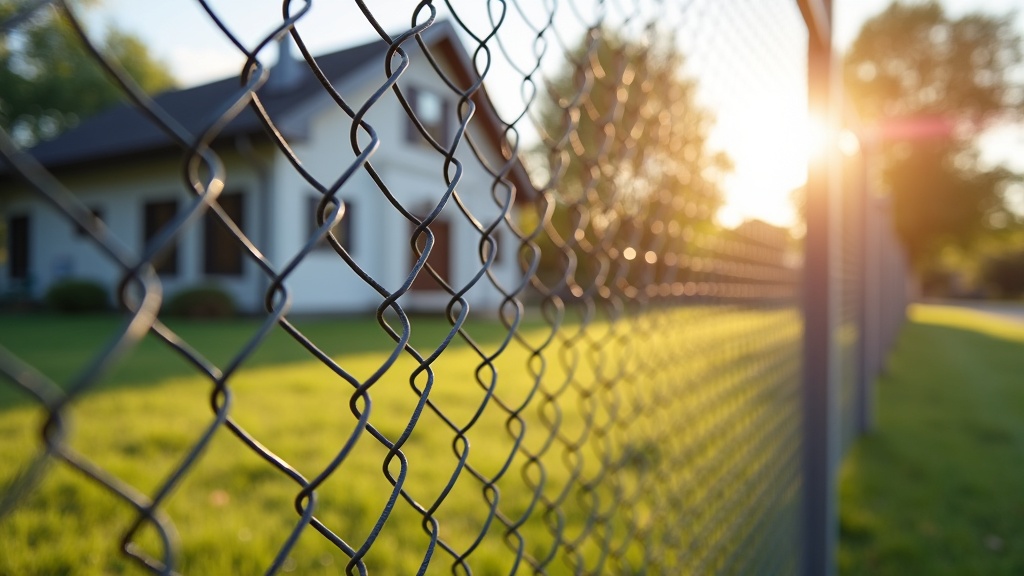 Galvanized Chain Link Fence - Residential - Professional Chain Link by Fencing & Gates contractors