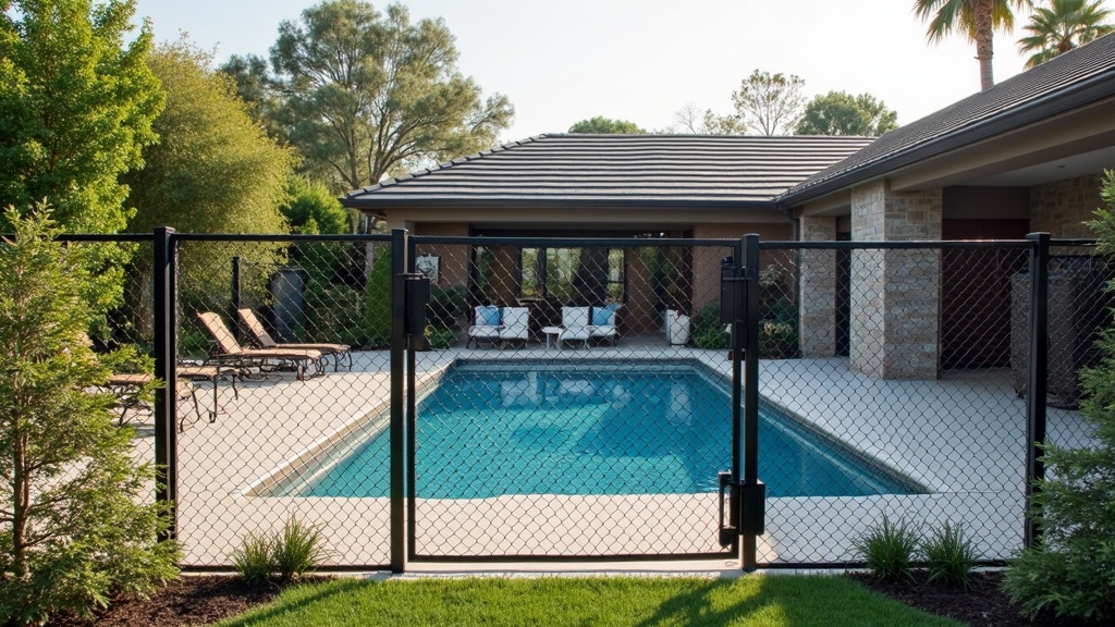 Expert Pool Area Chain Link Fence - Professional Chain Link by Fencing & Gates contractors