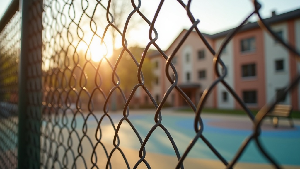 School Yard Chain Link Fence - Residential - Professional Chain Link by Fencing & Gates contractors