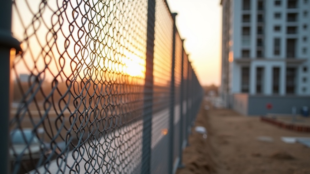 Chain Link Temporary Construction Fence Installation - Professional Chain Link by Fencing & Gates contractors