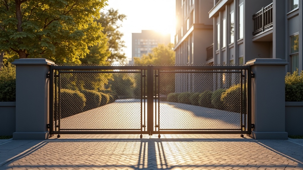 Chain Link Cantilever Gate Installation - Professional Chain Link by Fencing & Gates contractors