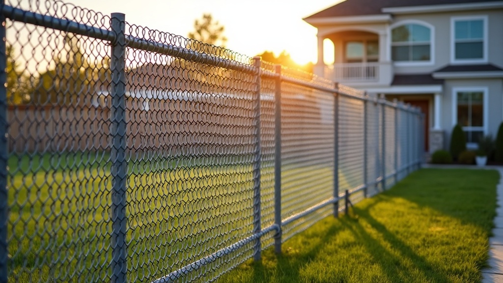 Galvanized Chain Link Fence - Residential - Professional Chain Link by Fencing & Gates contractors