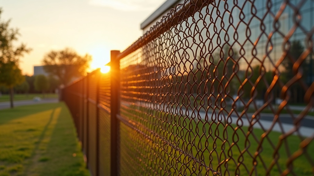 Custom Brown Vinyl Chain Link Fence - Professional Chain Link by Fencing & Gates contractors