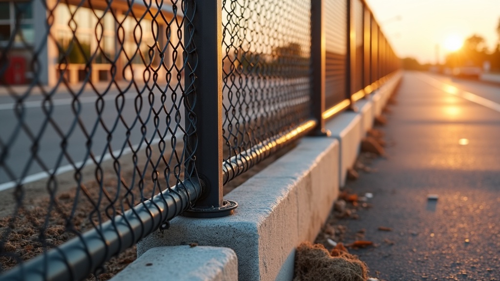 Complete Chain Link Fence Corner Post - Professional Chain Link by Fencing & Gates contractors