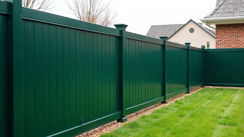 Green Vinyl Chain Link Fence Installation - Professional Chain Link by Fencing & Gates contractors
