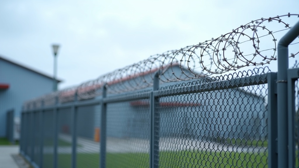 Chain Link Fence with Barbed Wire for Industrial Properties - Professional Chain Link by Fencing & Gates contractors