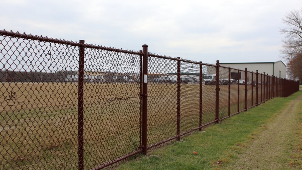Custom Brown Vinyl Chain Link Fence - Professional Chain Link by Fencing & Gates contractors