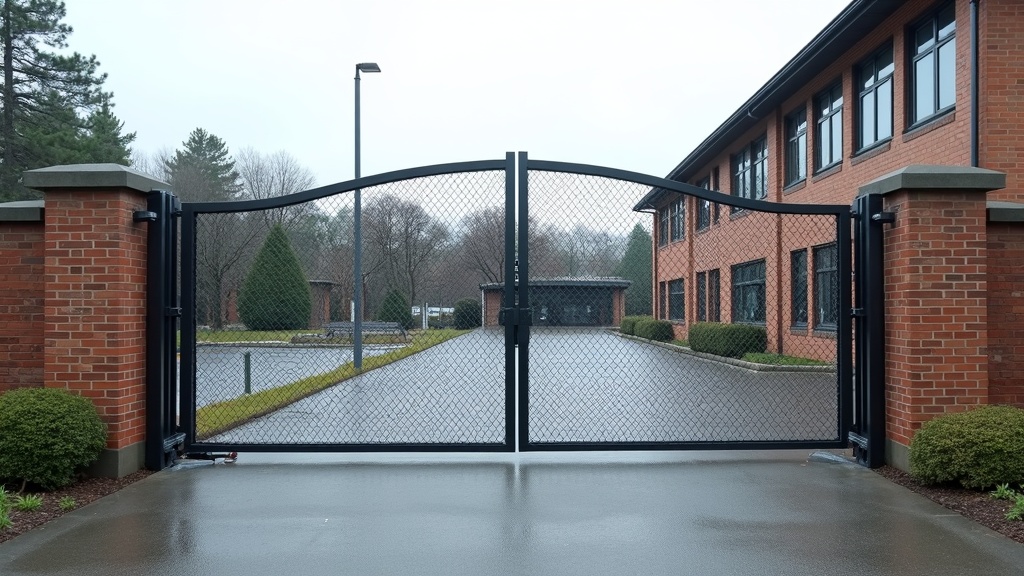 Chain Link Cantilever Gate Installation - Professional Chain Link by Fencing & Gates contractors