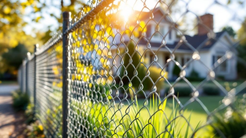 Galvanized Chain Link Fence - Residential - Professional Chain Link by Fencing & Gates contractors