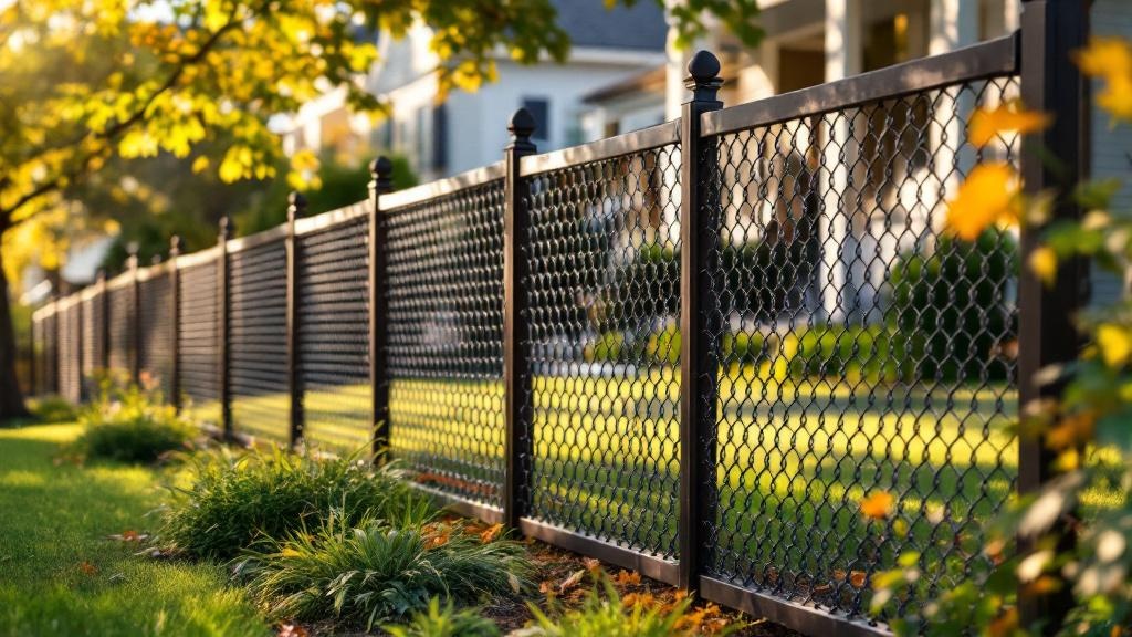 Custom Brown Vinyl Chain Link Fence - Professional Chain Link by Fencing & Gates contractors