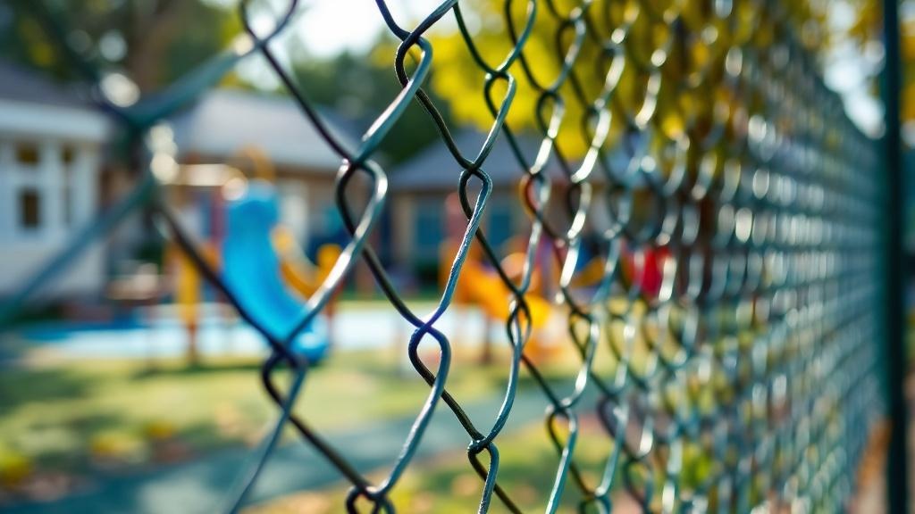 School Yard Chain Link Fence - Residential - Professional Chain Link by Fencing & Gates contractors