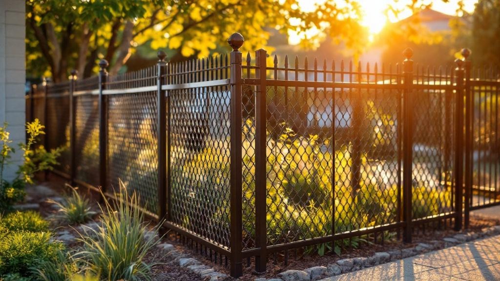 Custom Brown Vinyl Chain Link Fence - Professional Chain Link by Fencing & Gates contractors